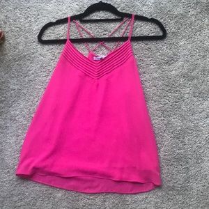 Bright pink summer blouse